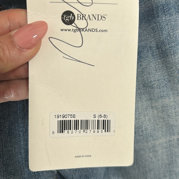 OMG Skinny Ankle Distressed Jeans small Denim - Picture 8 of 9